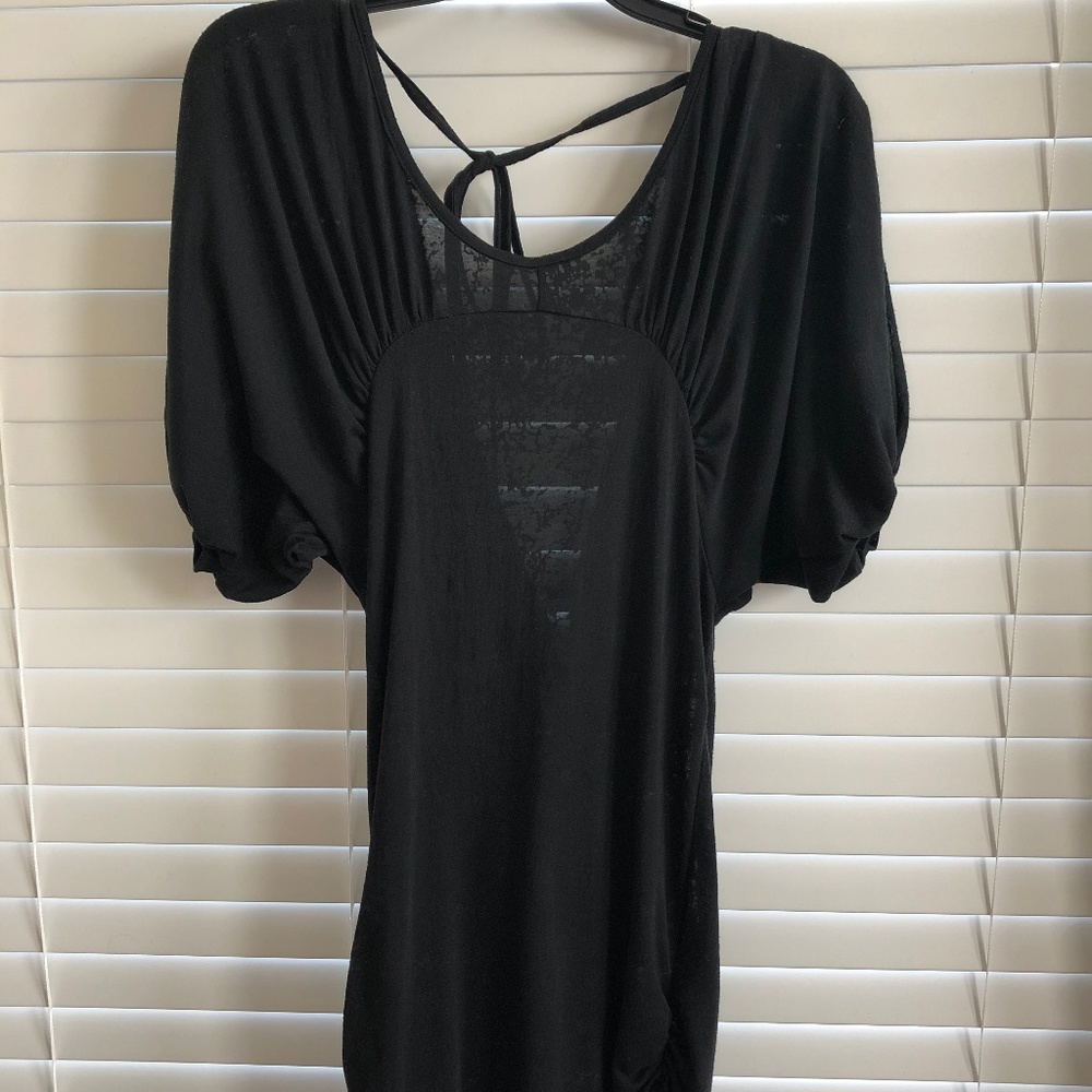 Ted Baker Sheer Open Back Tunic Dress Sz 1